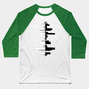 Skyscrapers by the River Baseball T-Shirt